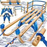 Kesser&reg; Holzschlitten Faltbar Aus Buchenholz, Mit Lehne - Blau