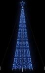Vidaxl Led Christmas Tree With Spikes 1534 Leds Blue 500 Cm