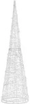 Vidaxl - Led-kegel Acryl Weihnachtsdeko Pyramide Blau 120 Cm