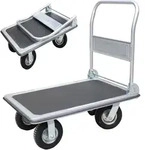 Plattformwagen 300 Kg Luftbereift Transportwagen Handwagen Transportkarre