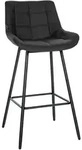 Clp - Barhocker Weston Schwarz Kunstleder