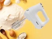 Tristar - Handmixer Kunststoff, 6 Stufen Turbofunktion, 2 Knethaken 2 Quirle,...