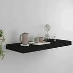 Vidaxl Floating Wall Shelf Black 60x23,5x3,8 Cm Mdf