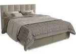 Boxspringbett Seattle 180x200 Cm - Hoher Komfort, Weicher Malmo-stoff, Komfortable