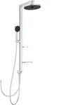 Alu+ - Duschset Ohne Armatur, Durchmesser 26 Cm, 2 Strahlarten, Silber Bd585si -