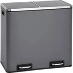 Tm2x24 Abfalleimer 48l Grau - Svita