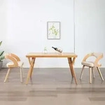 Esszimmerst&uuml;hle 2 Stk. Creme Bugholz Und Kunstleder - Vidaxl