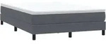 Boxspringbett Ohne Matratze Dunkelgrau 140x220 Cm Samt Vidaxl