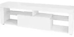 Ml-design Tv-lowboard Aus Holz In Wei&szlig;, 140x51x35 Cm, Modernes Tv-board Mit