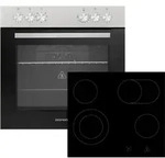 Respekta - Backofen Herdset Einbau Kochfeld Glaskeramik Rahmenlos 72 L Hs2201-26