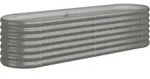Hochbeet Verzinkter Stahl 152x40x36 Cm Grau Vidaxl