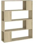 Vidaxl - B&uuml;cherregal Raumteiler Sonoma-eiche 100x24x124 Cm