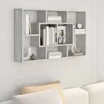 Wandregal Grau Sonoma 85x16x52,5 Cm Cm Holzwerkstoff Vidaxl