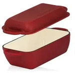 Mahlzeit Gusseisen Br&auml;ter Mit Deckel Emailliert, 4,8 Liter, Dark Cherry,...
