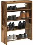Schuhregal Altholz-optik 60x25x81 Cm Holzwerkstoff Vidaxl