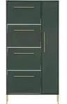 Flur Schuhschrank Kella-80 In Waldgr&uuml;n, B/h/t: Ca. 88,4/174,2/30 Cm