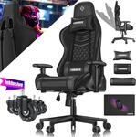 Kesser&reg; Gaming-stuhl, Ergonomisch, 150 Kg - Schwarz / Schwarz