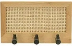 Hakenleiste Allegre, Aus Bambus Und Rattan, Braun, Bambus Natur, Rattan Natur, Stahl