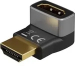 Goobay - Hdmi-adapter 72009 90&deg; Vertikal 8k 60hz Vergoldet