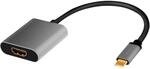 Logilink Usb3.2 Adapter Cua0103, Usb-c/hdmi, Alu, 4k, 0,15m