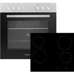 Respekta - Backofen Herdset Einbau Kochfeld Glaskeramik Rahmenlos 72 L Hs2001-26