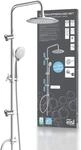 Berkopfbrause-set, Chrom, Zum Kleben