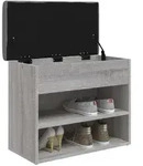 Vidaxl - Schuhbank Grau Sonoma 62x32x50 Cm Holzwerkstoff