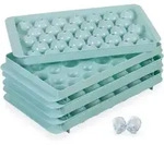 Relaxdays - Eisw&uuml;rfelform Rund, 3er Set, Wiederverwendbar, 2,5 Cm Kugeln, 33