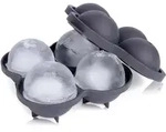 Form Fur Vier Groe Eiskugeln 8 Cm Schwarzer Thermoplast