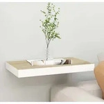 Vidaxl Floating Wall Shelf Oak And White 50x23x3,8 Cm Mdf