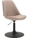 Esszimmerstuhl Maverick Stoff Taupe Schwarz