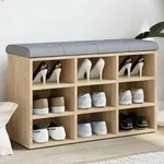 Vidaxl Shoe Bench Sonoma Oak 82x32x50 Cm Engineered Wood