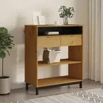 Vidaxl Bartisch Flam 92x45x110 Cm Massivholz Kiefer