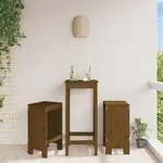 Vidaxl - Barhocker 2 Stk. Honigbraun 40x36x75 Cm Massivholz Kiefer