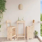 Barhocker 2 Stk. 40x48,5x115,5 Cm Massivholz Kiefer Vidaxl