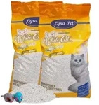 Lyra Pet - 2 X 15 Liter &reg; White Cat&reg; Katzenstreu Bentonit Mit Babypuderduft + 2