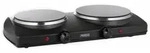 Princess - Doppelkochplatte 303021, Schwarz, 2000 W