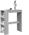 Bartisch Mit Regal Grau Sonoma 90x40x103,5 Cm Holzwerkstoff - Vidaxl