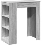 Bartisch Mit Regal Grau Sonoma 95x47x103,5 Cm Holzwerkstoff Vidaxl
