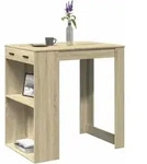Bartisch Sonoma-eiche 102x70x103,5 Cm Holzwerkstoff Vidaxl