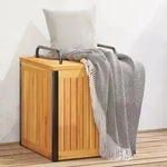 Teenpull &ndash; Gartenbox 45x45x45/53 Cm Massivholz Akazie Und Stahl