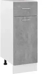 Schrank Mit Schublade Grau Beton 30x46x81,5 Cm Melaminharz