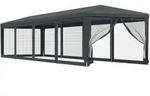 Vidaxl - Partyzelt Mit 10 Mesh-seitenw&auml;nden Anthrazit 3x12 M Hdpe
