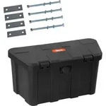 Dema - Anh&auml;nger Deichselbox Anh&auml;ngerbox Staukiste Schwarz 150 Kg 45 L Mit