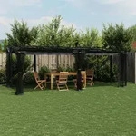 Pavillon Mit Netzw&auml;nden Anthrazit 6x3 M Stahl - Vidaxl