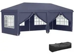 Outsunny Pavillon 6x3 M Stabil Winterfest Gartenpavillon, Partyzelt Mit Seitenteilen