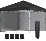 Outsunny Pavillon Ca.3x3m, Wasserabweisend Stabil Winterfest Pop-up...