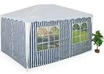 Seitenteile F&uuml;r 3x4m Pavillon, 2er Set, Wasserdicht, Seitenw&auml;nde Mit