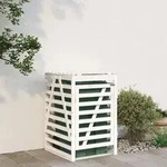 M&uuml;lltonnenbox Wei&szlig; 84x90x128,5 Cm Massivholz Kiefer Vidaxl
