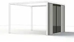 Siena Garden Seitenteile Schattenmanufaktur&reg;, 300 X 210 Cm M90707 Silber